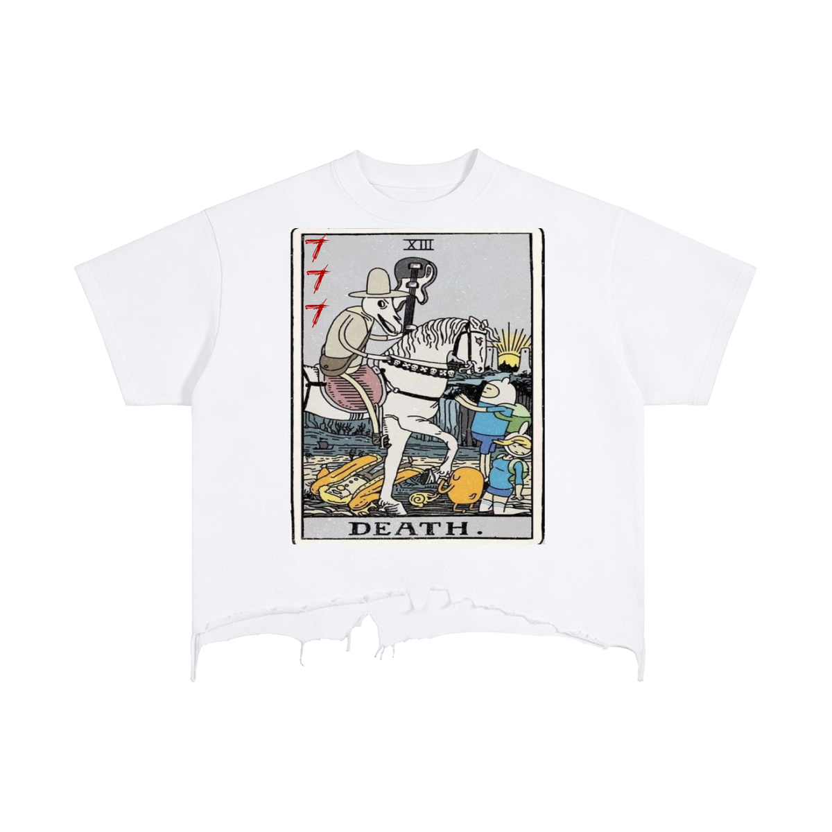 Tarot Distressed Hem T-Shirt