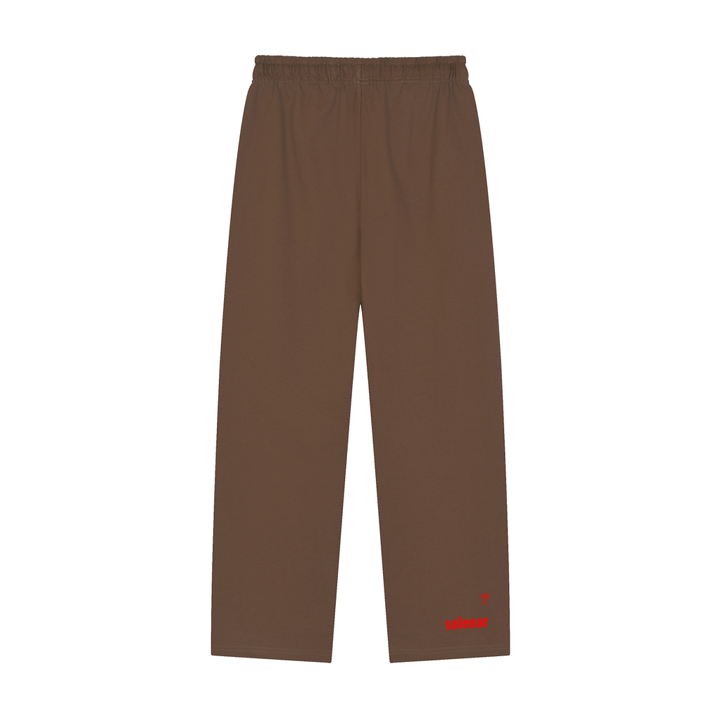 Ankh Solid Color Straight-Leg Sweatpants