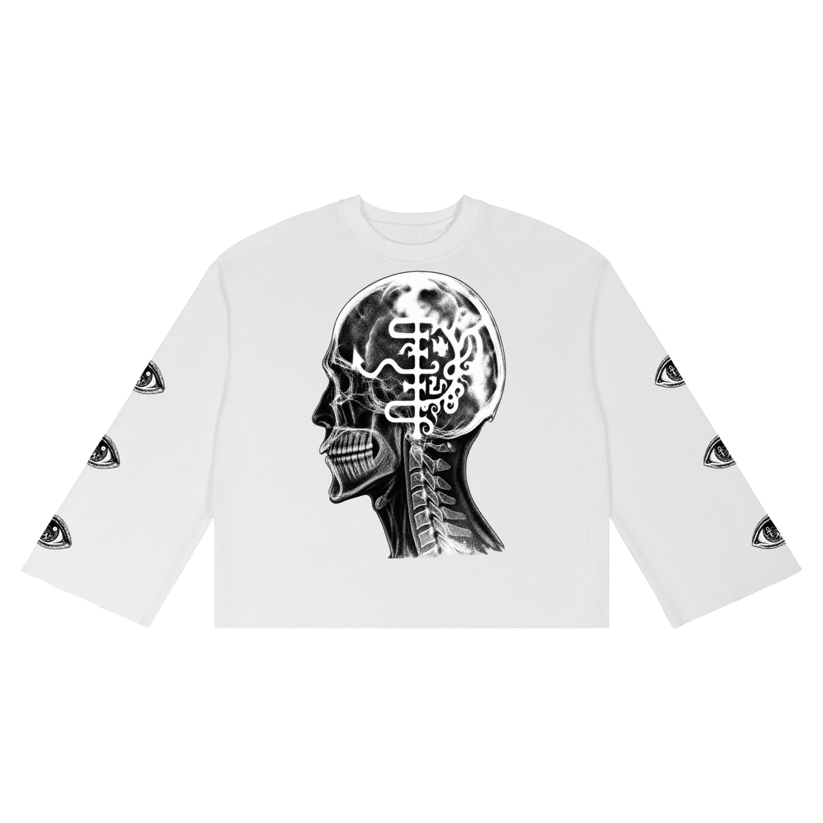 Unisex Waffle Raw Edge T-Shirt