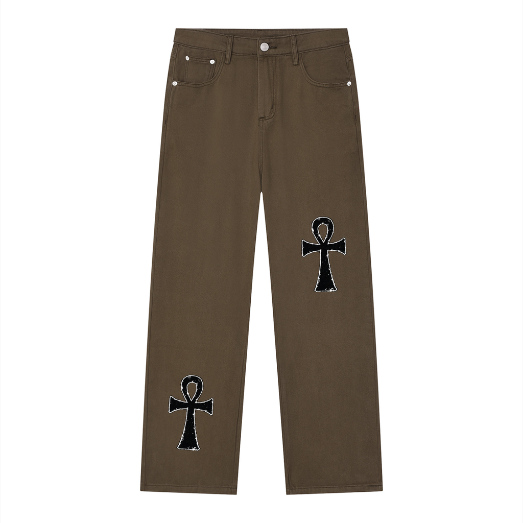 Men’s Vintage Wash Straight Leg Jeans