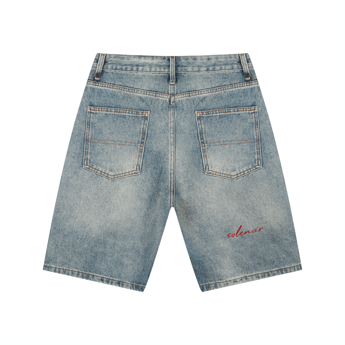 Men's Vintage Wash Denim Shorts