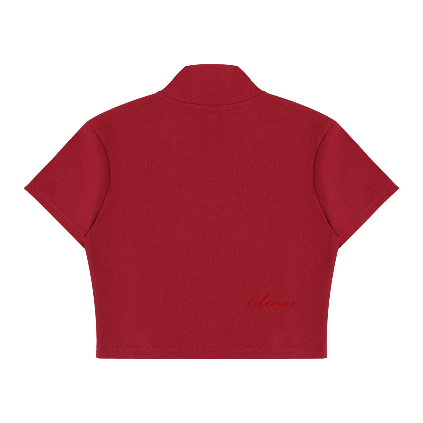 Women's Cropped Full Zip Short Sleeve T-Shirt