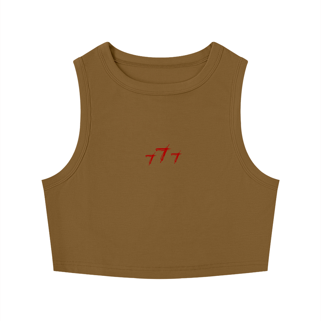 Women's Tight Crewneck Crop Tank Top