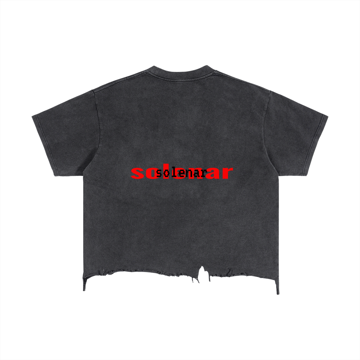 Vintage Wash Boxy Distressed Hem T-Shirt