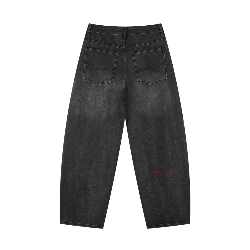 Men's Sunfade Vintage Wash Barrel Leg Jeans