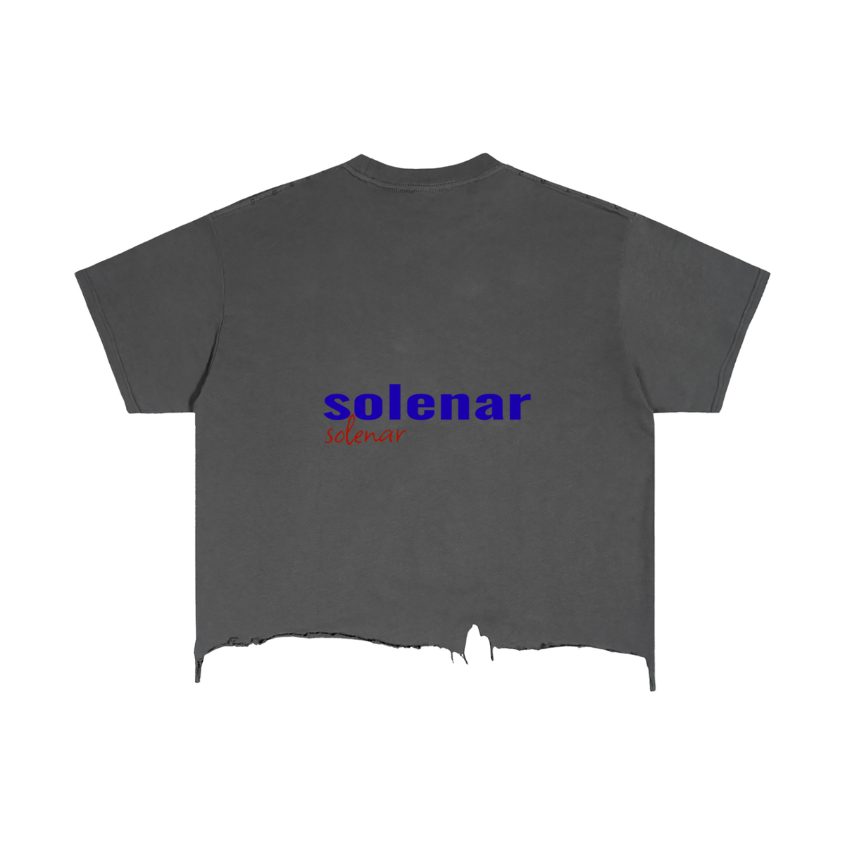 Falling Distressed Hem T-Shirt