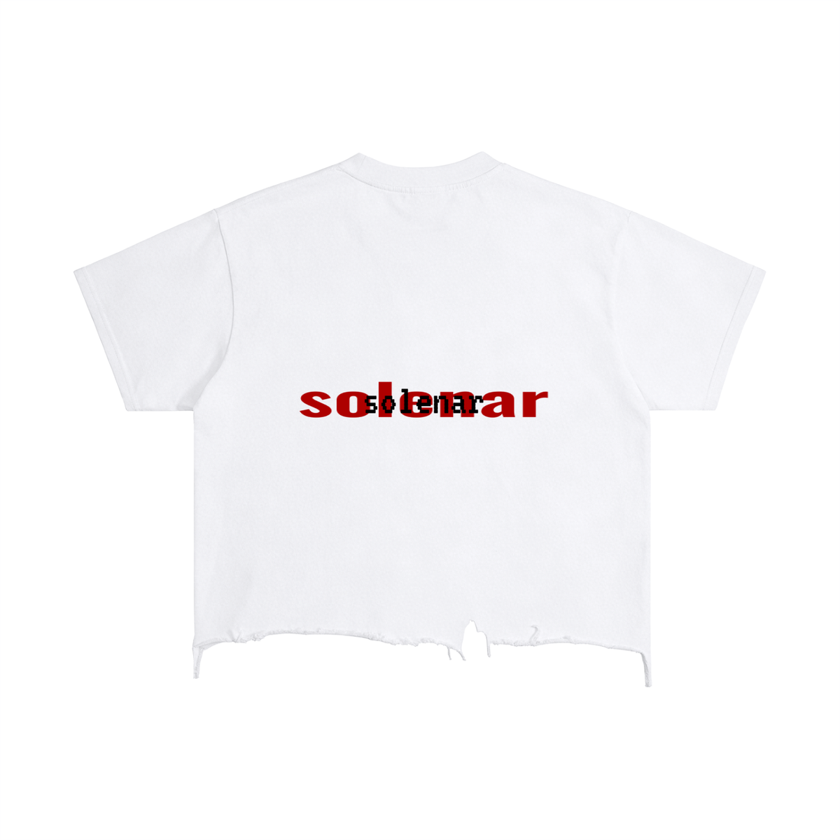 Mixed Man Distressed Hem T-Shirt