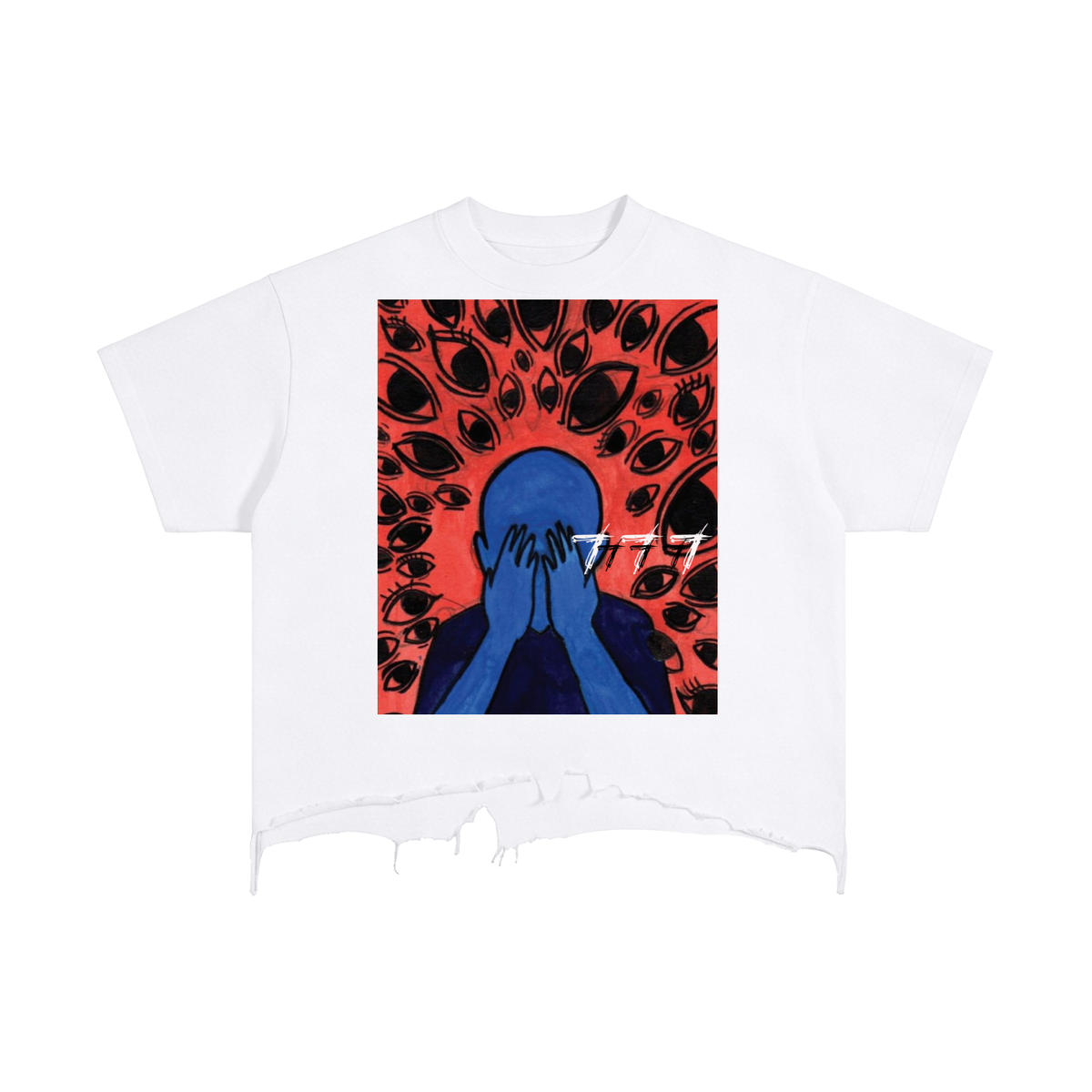 Solitude Distressed Hem T-Shirt