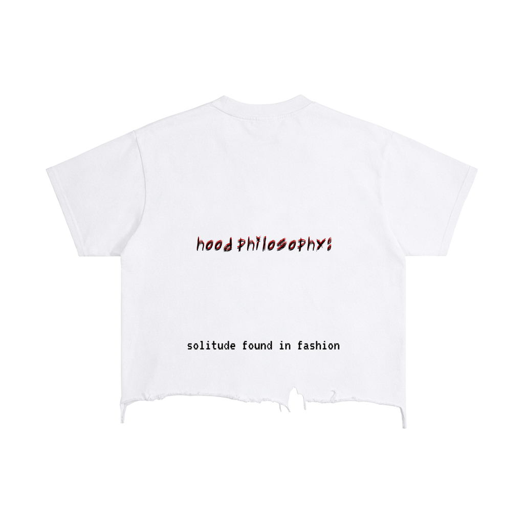 Solitude Distressed Hem T-Shirt