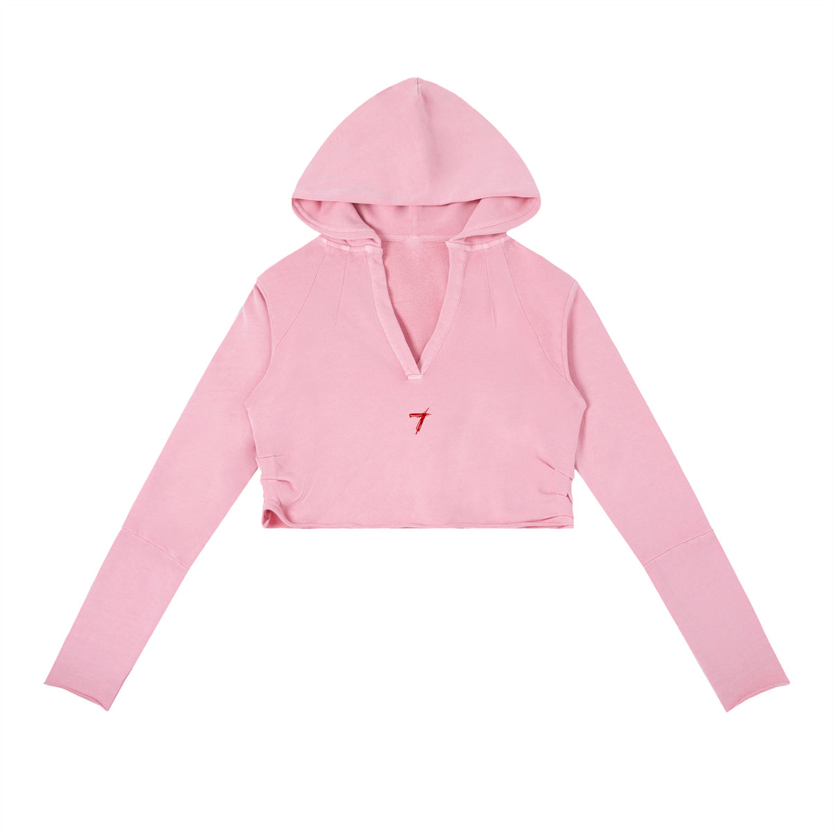 Woman's Vintage Washed Raw Edge Hoodie
