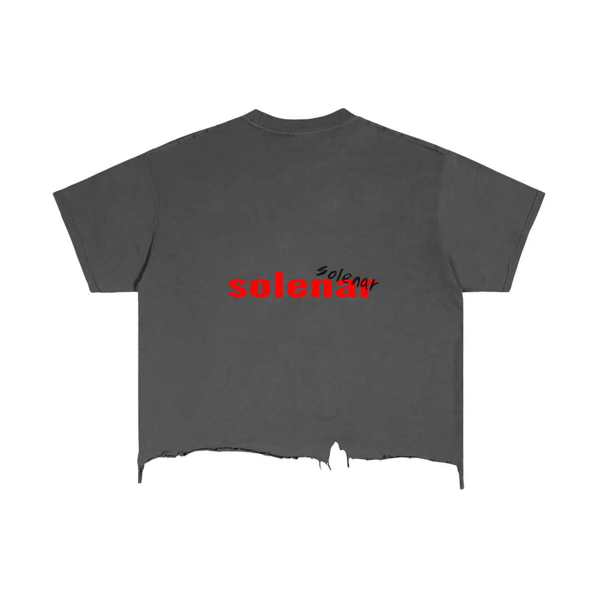 Vintage Wash Boxy Distressed Hem T-Shirt