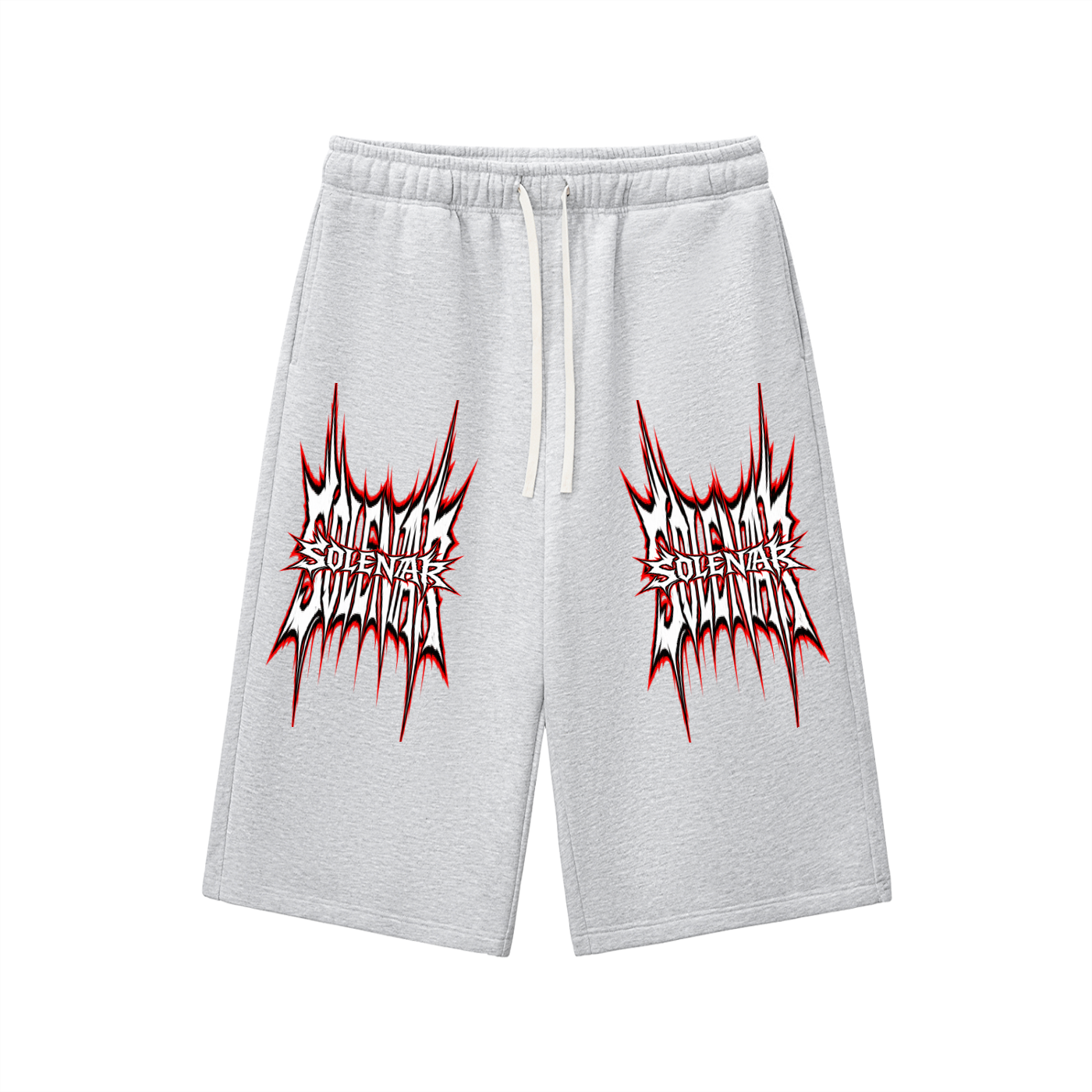 Relaxed Drawstring Three-quarter Sweatpants