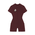 Women's Quarter-Zip Short Sleeve Romper