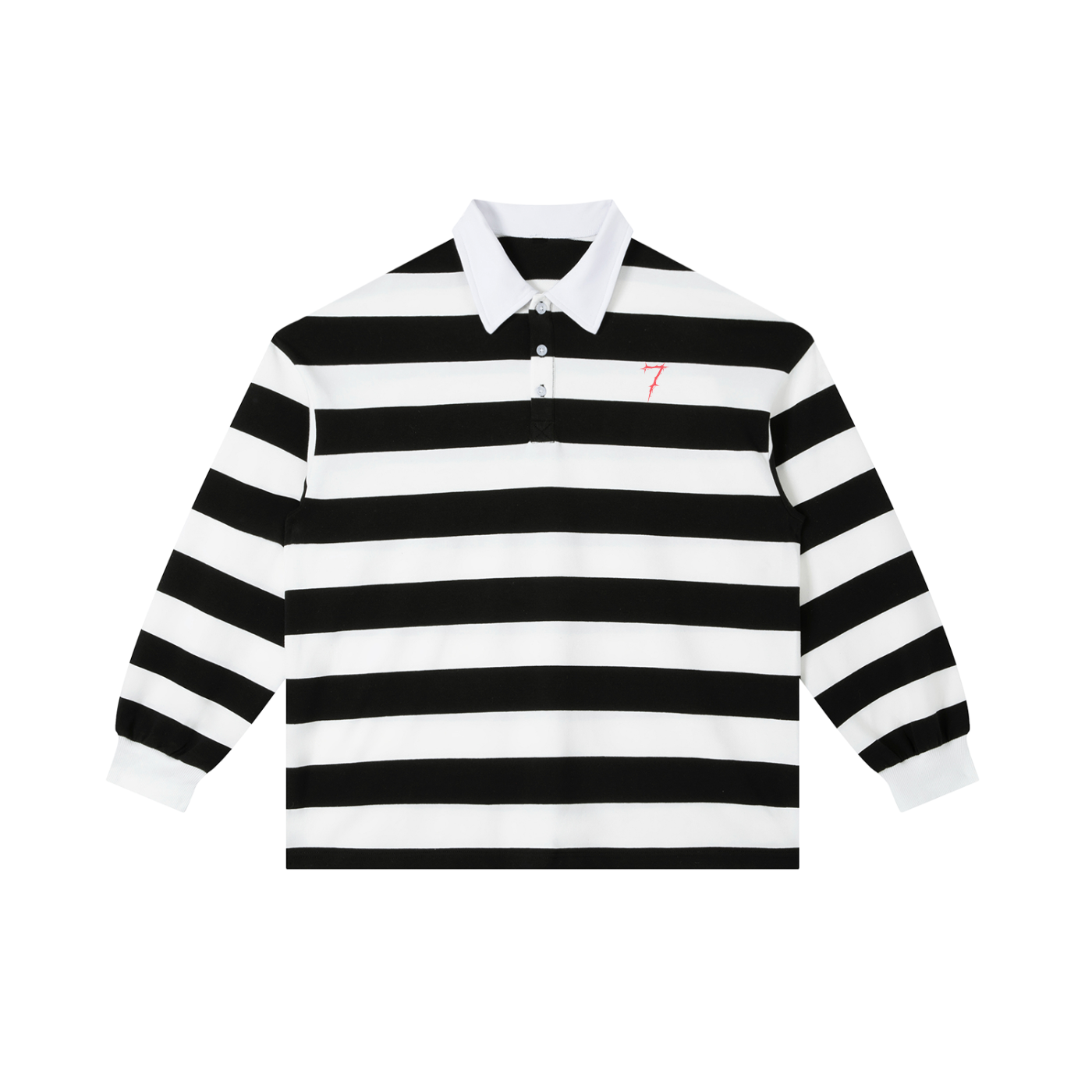 Color Block Stripe Polo Shirt