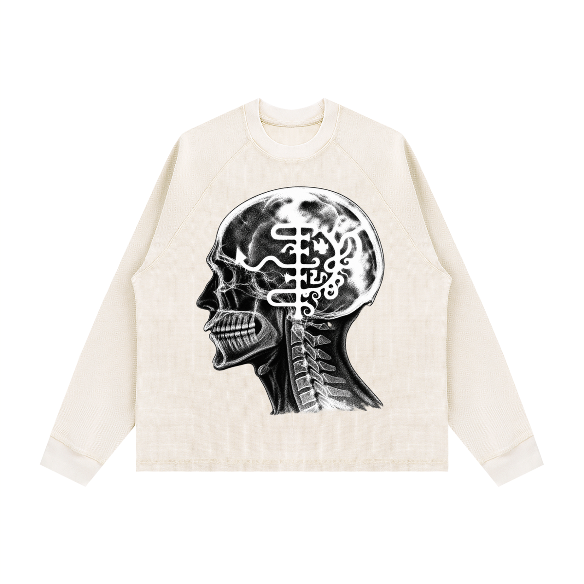 Unisex Vintage Wash Boxy  Waffle T-Shirt