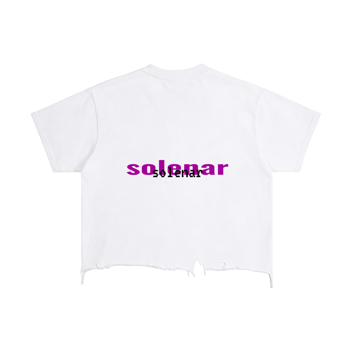 Visual Distressed Hem T-Shirt