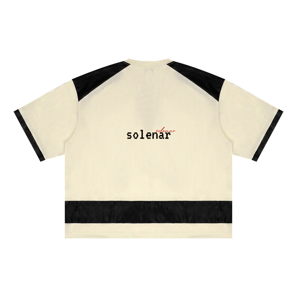 Unisex Raglan Sleeve Mesh Boxy T-Shirt