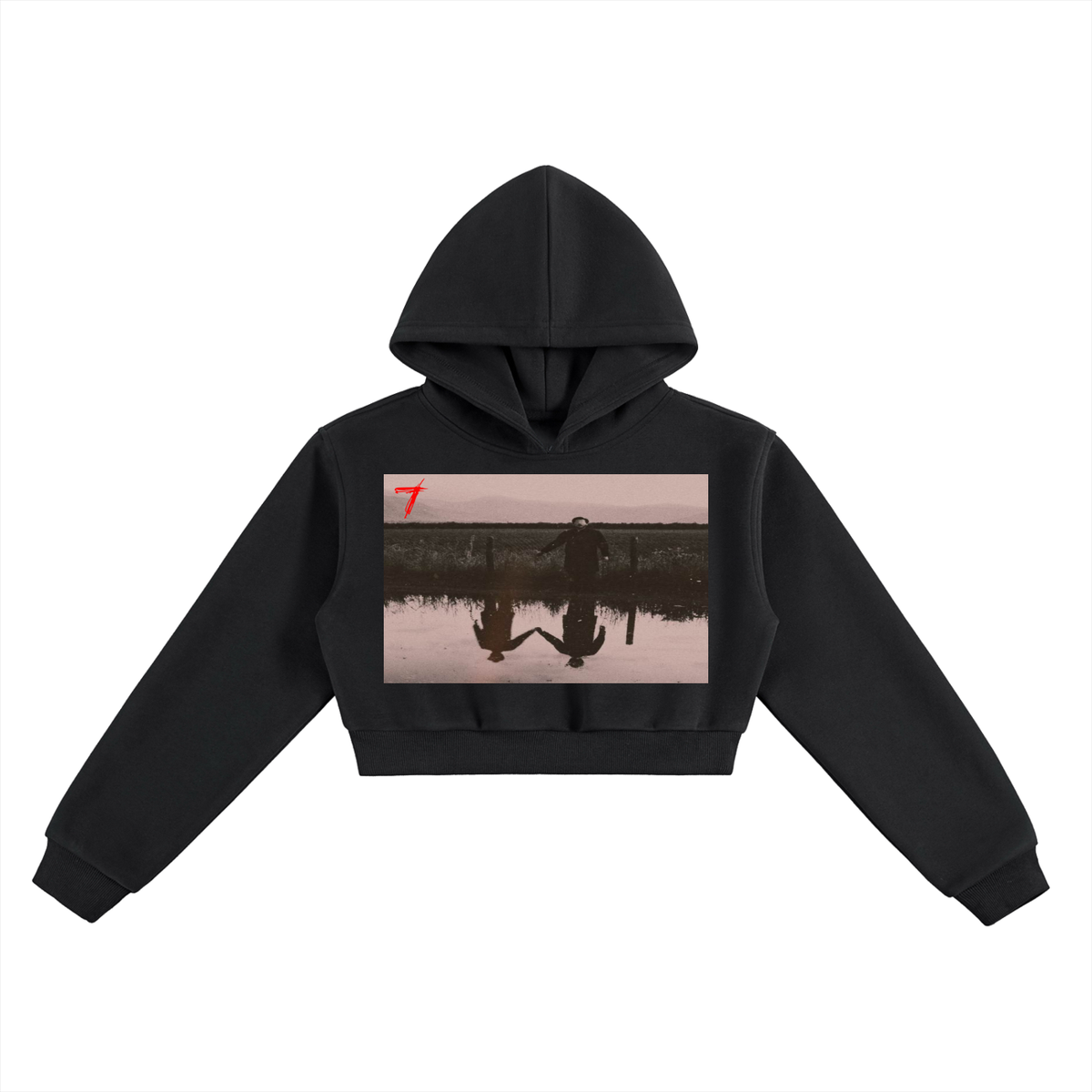 Woman Essential Cropped Hoodie