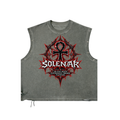 Stoic Distressed Grommet Eyelet Tank Top