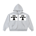 Ankh Full-Zip Boxy Hoodie
