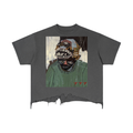 Mixed Man Distressed Hem T-Shirt