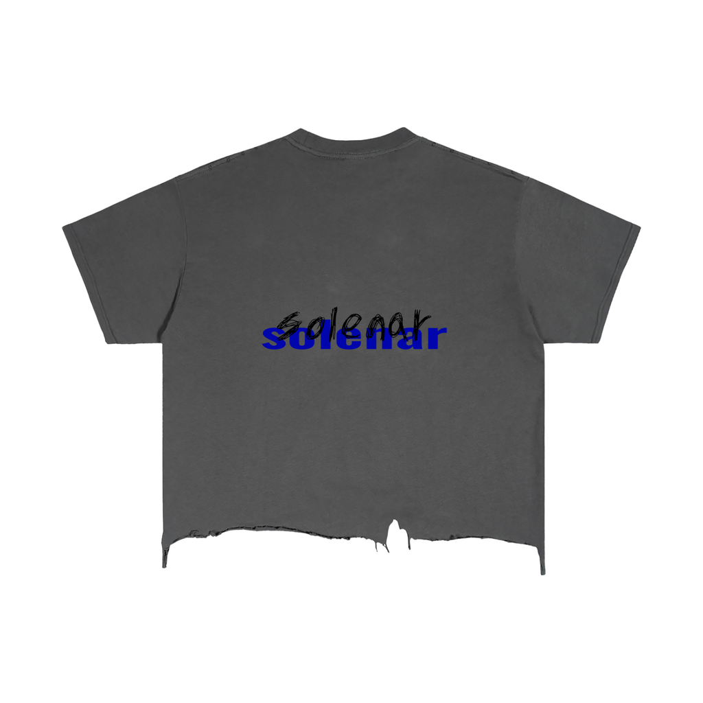 See not to See Distressed Hem T-Shirt