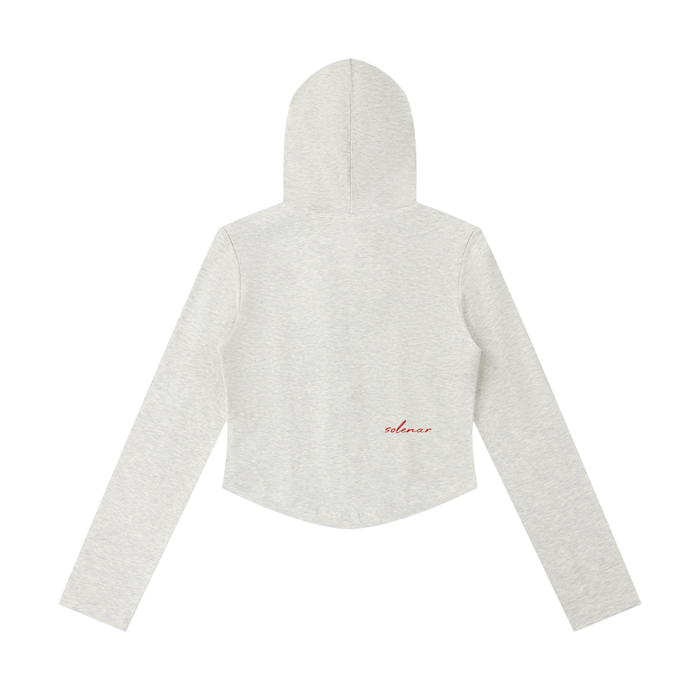 Women's Slim Cropped Full Zip Hoodie