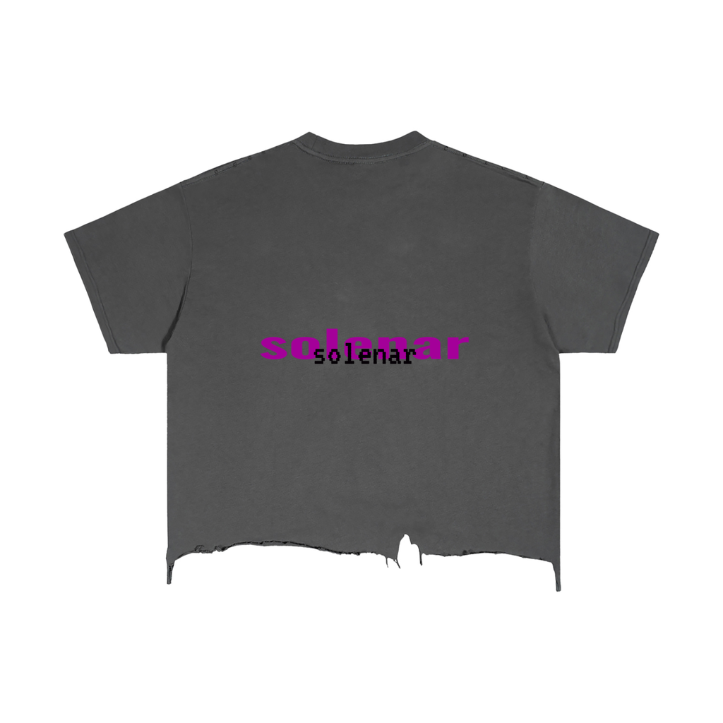 Visual Distressed Hem T-Shirt