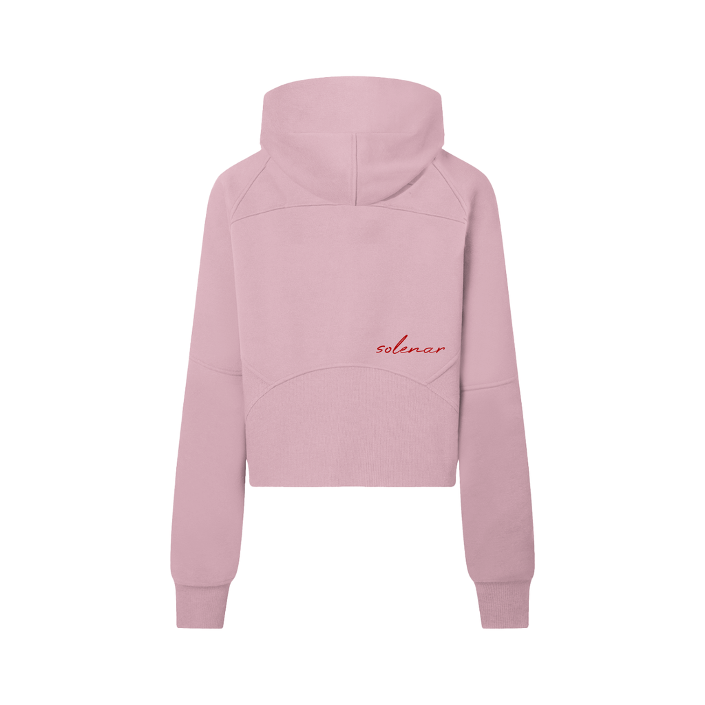 Woman Cropped Half-Zip Hoodie