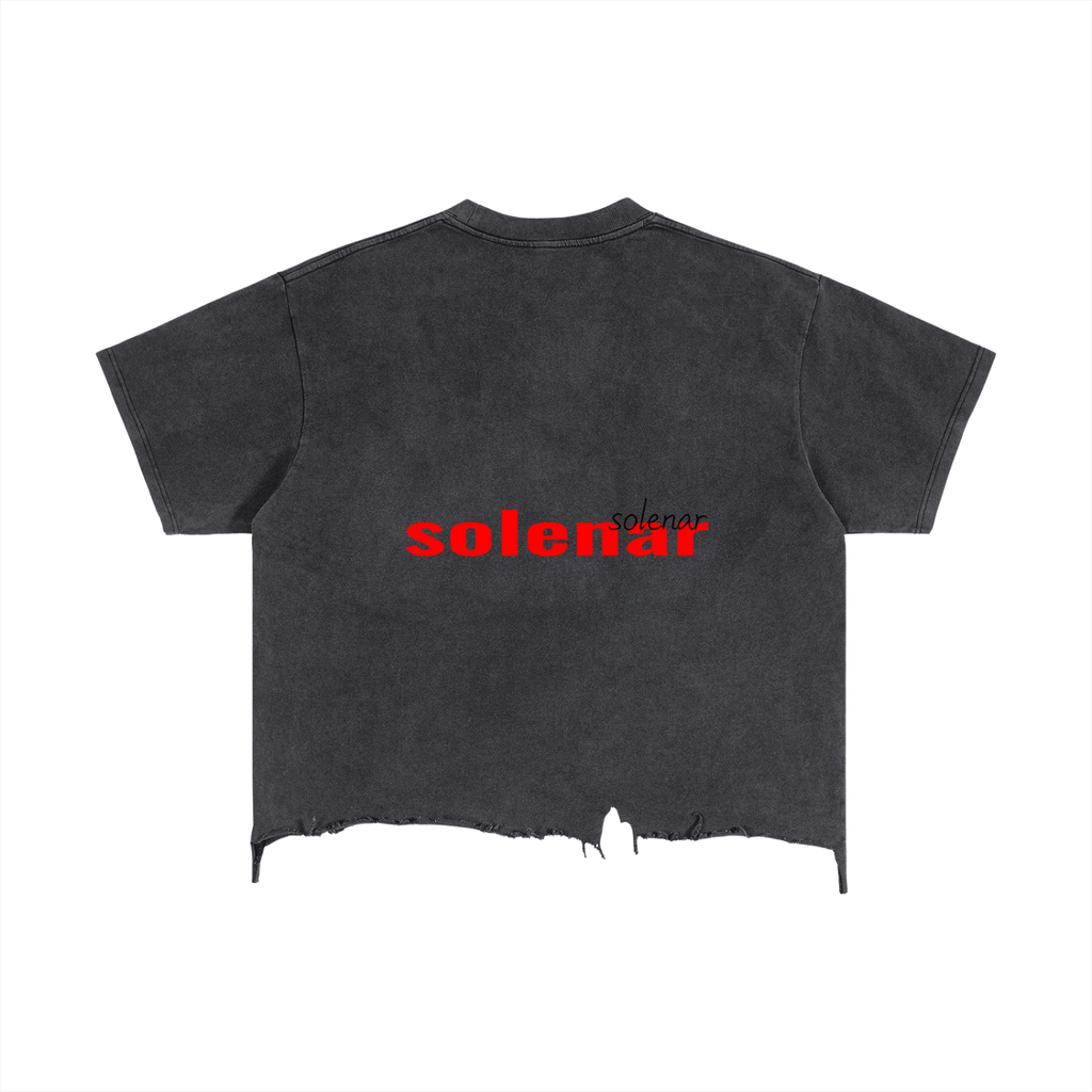 Hidden Distressed Hem T-Shirt