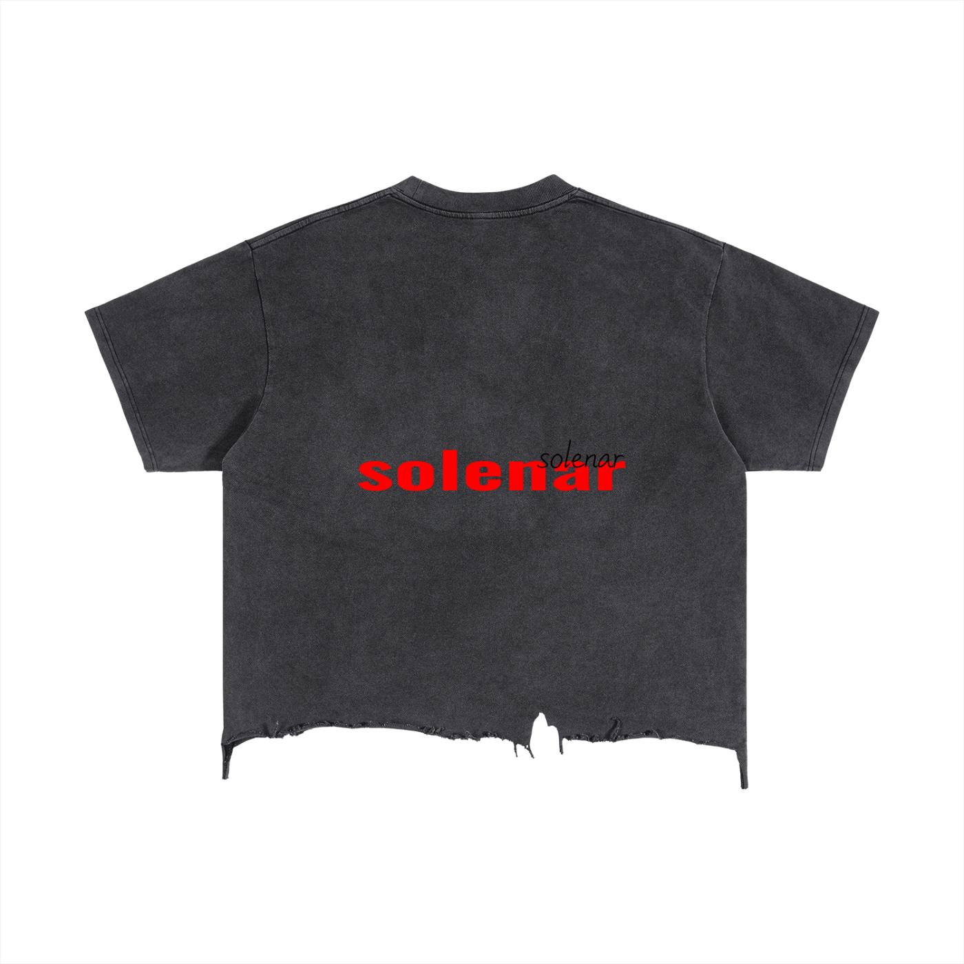 Hidden Distressed Hem T-Shirt