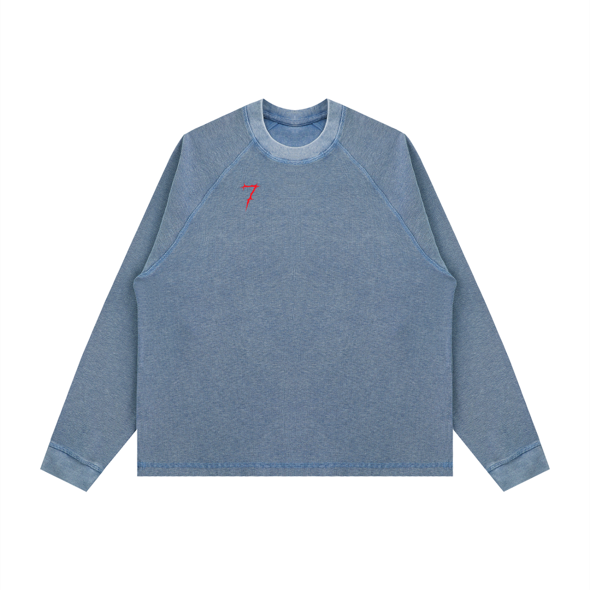 Unisex Vintage Wash Boxy  Waffle T-Shirt
