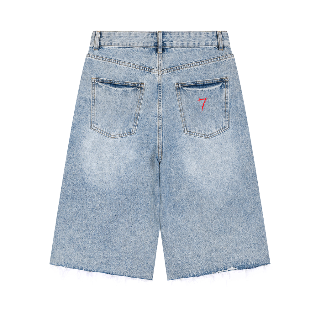 Men’s Vintage Wide Leg Denim Shorts