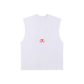 Raw Edge Cotton Tank Top