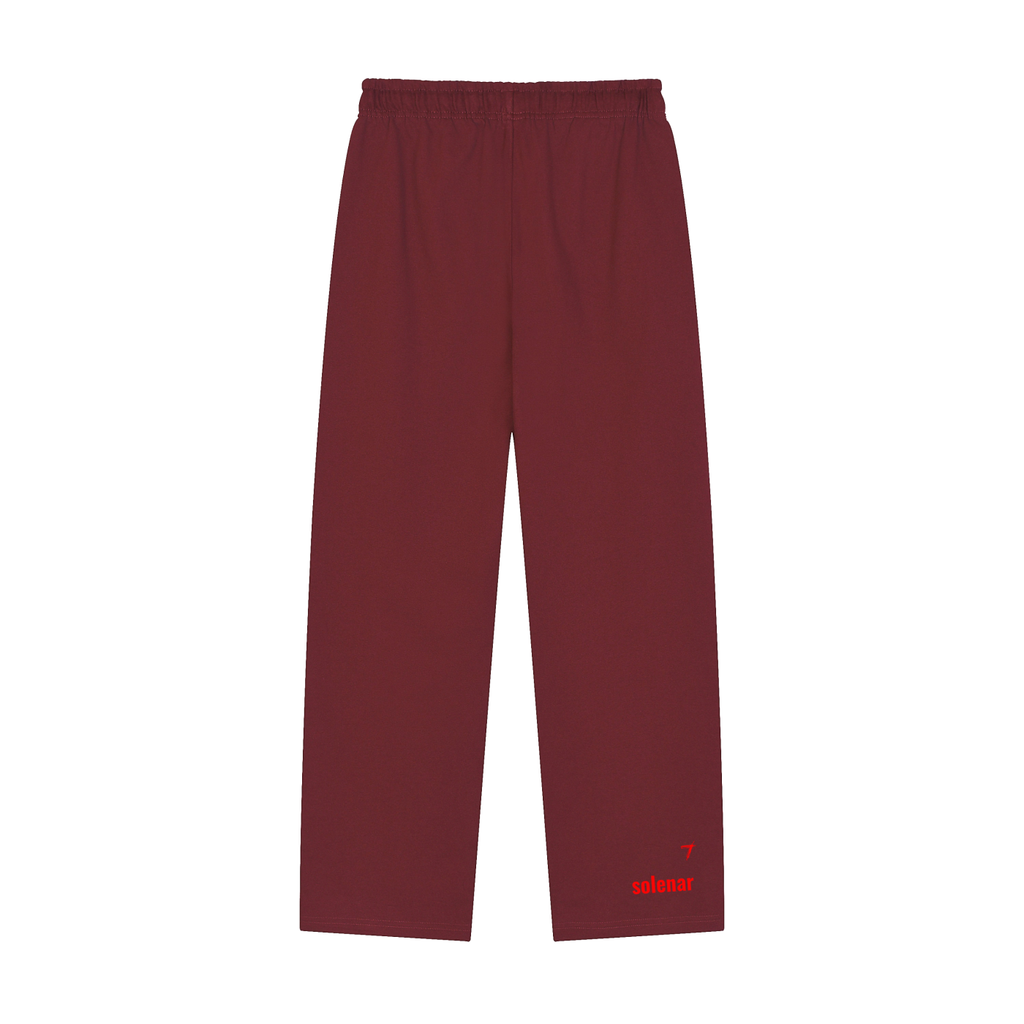 Ankh Solid Color Straight-Leg Sweatpants