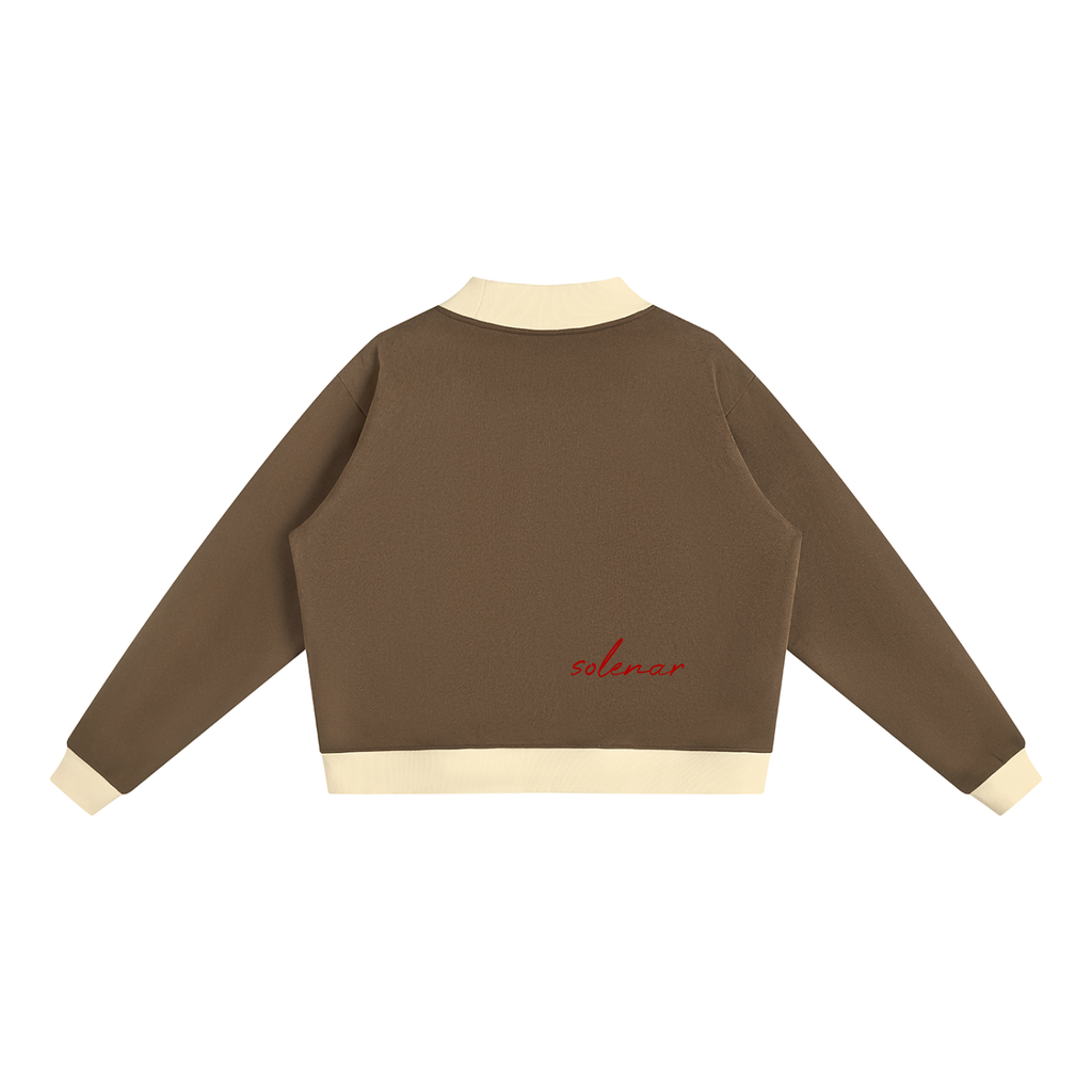 Women’s Mock Neck Crewneck Sweatshirt