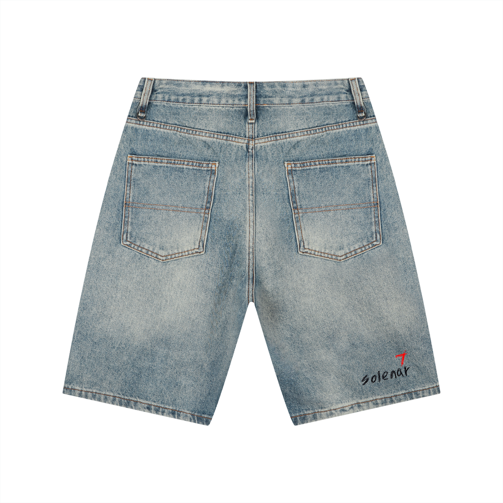 Men's Vintage Wash Denim Shorts