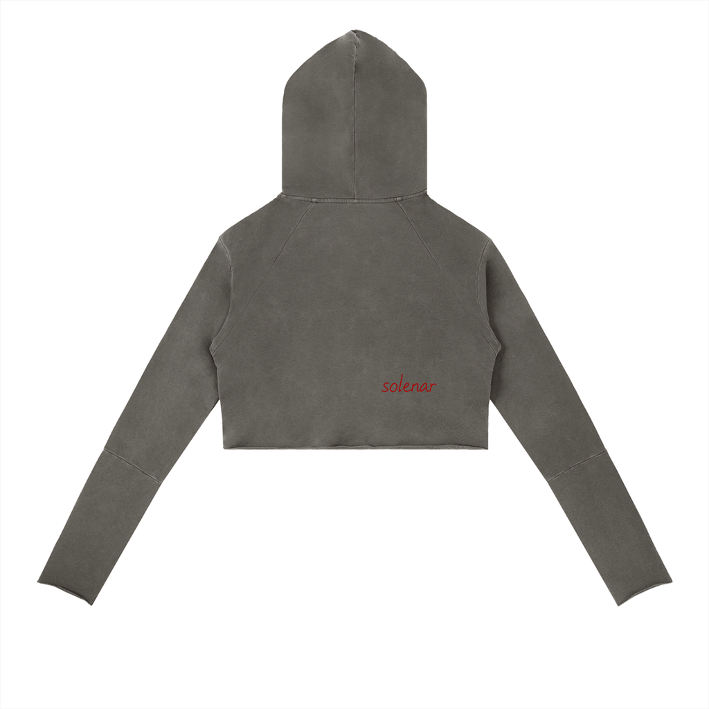 Woman's Vintage Washed Raw Edge Hoodie