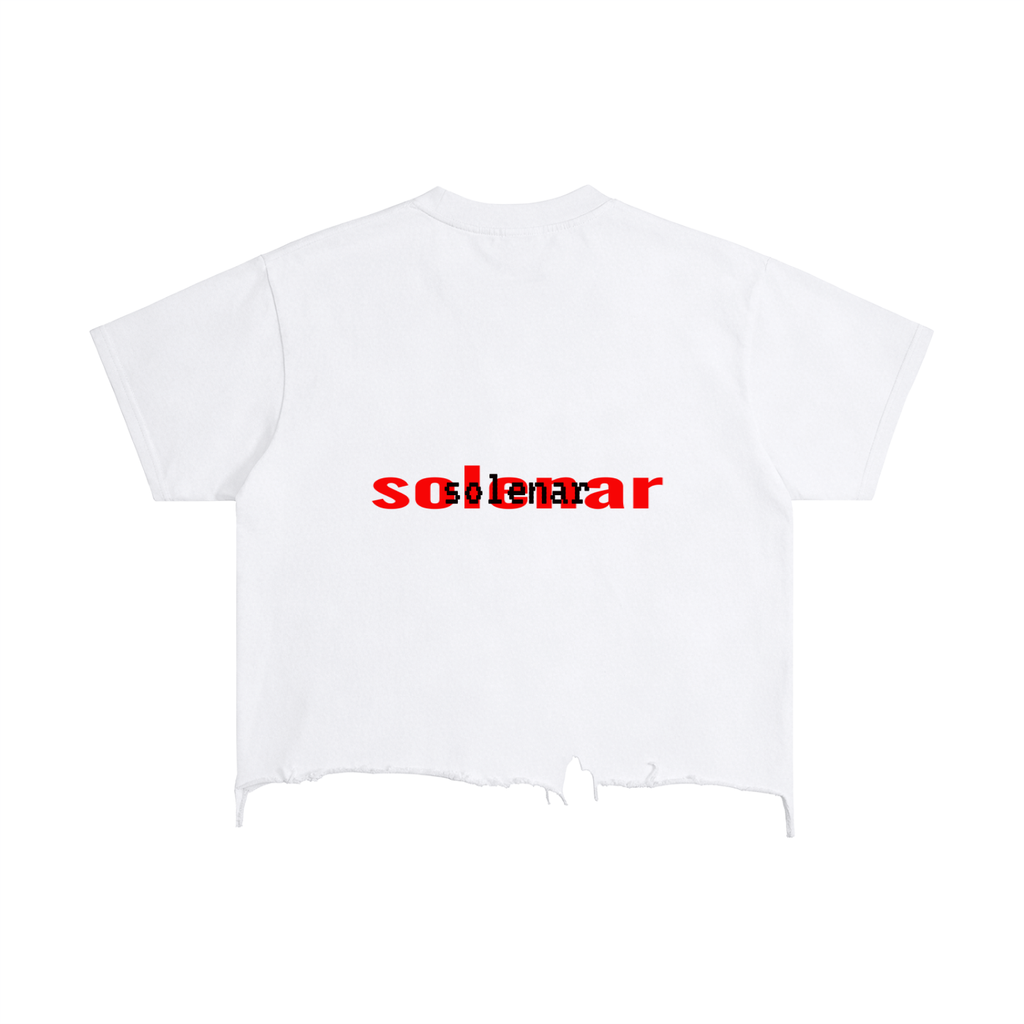 Vintage Wash Boxy Distressed Hem T-Shirt