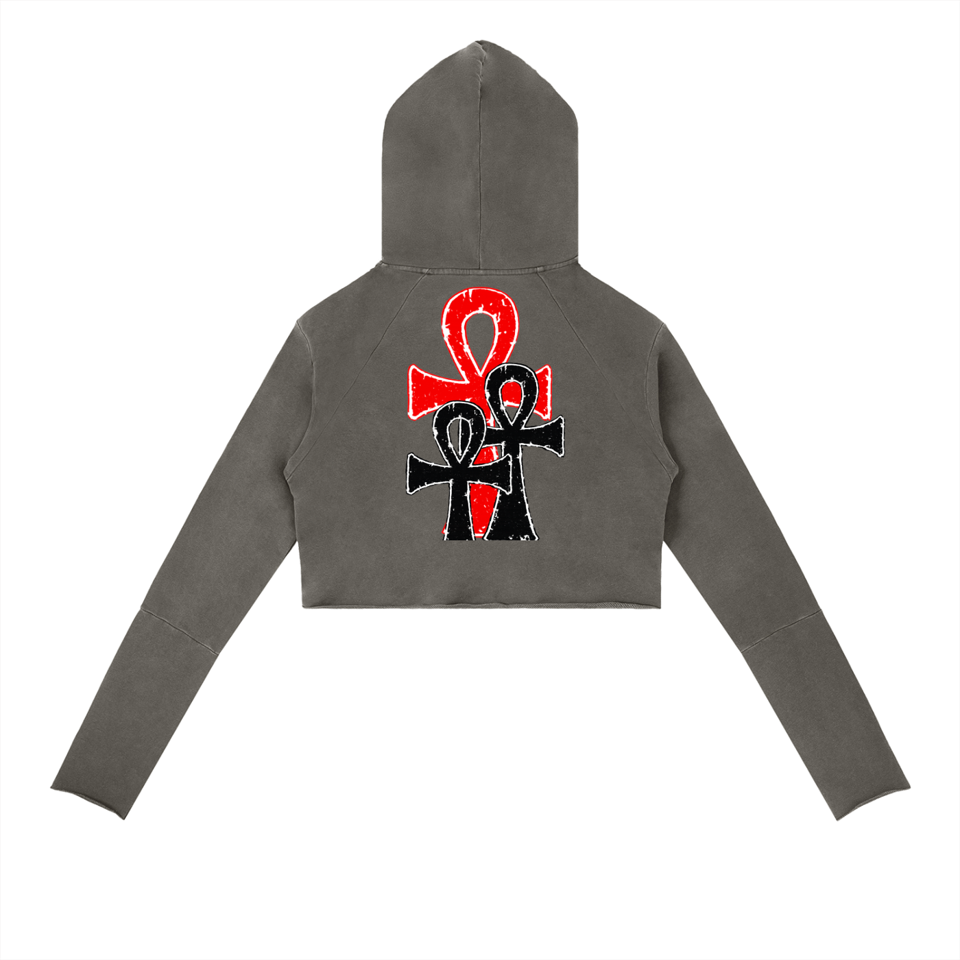 Vintage Washed Raw Edge Hoodie
