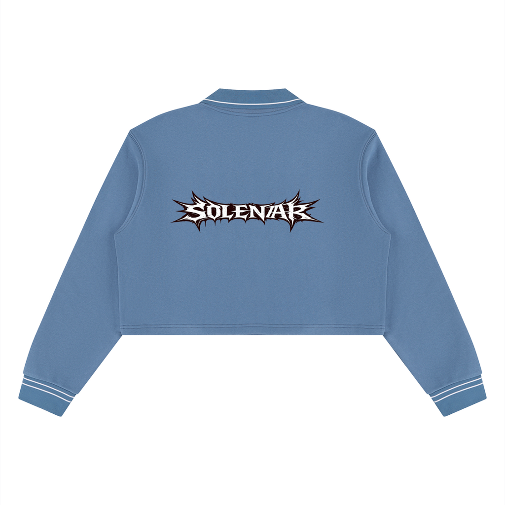 Women’s Crop Collared Sweatshirt