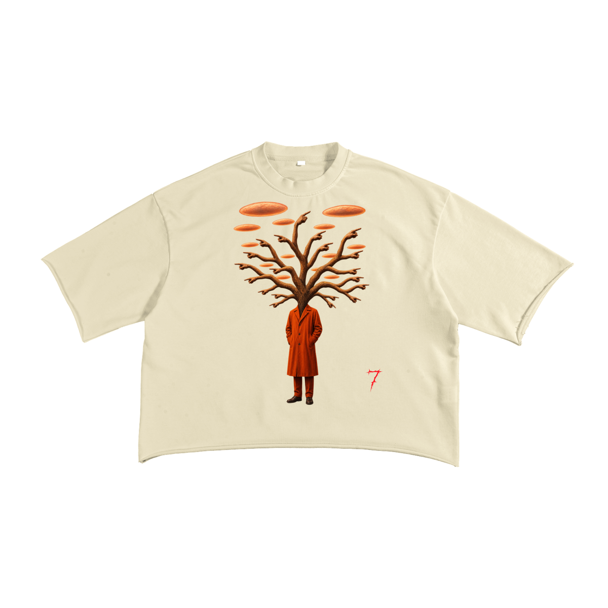 French Terry Raw Edge T-Shirt