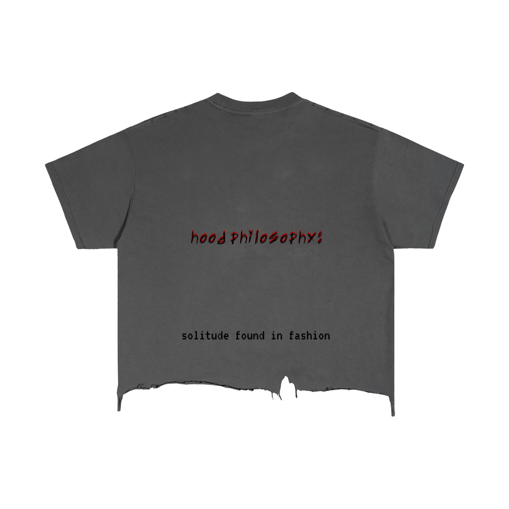 Solitude Distressed Hem T-Shirt
