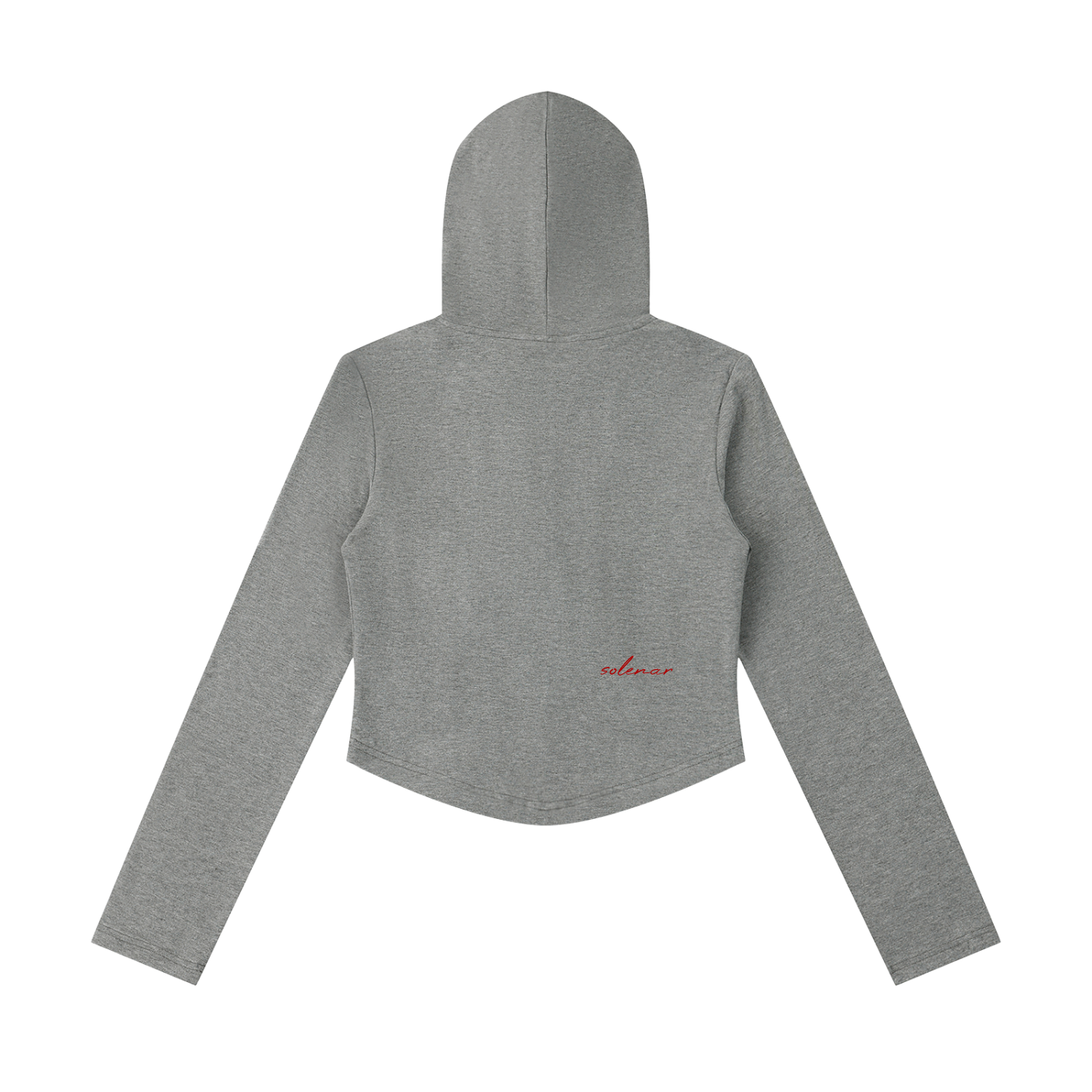 Women's Slim Cropped Full Zip Hoodie