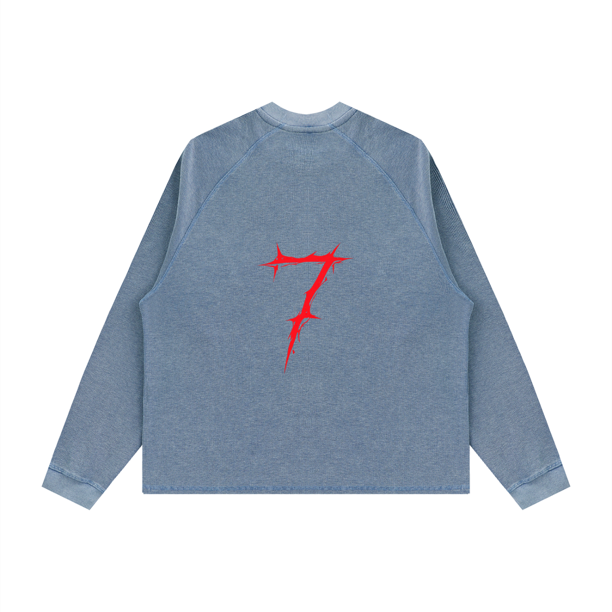 Unisex Vintage Wash Boxy  Waffle T-Shirt