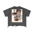 Distortion Distressed Hem T-Shirt