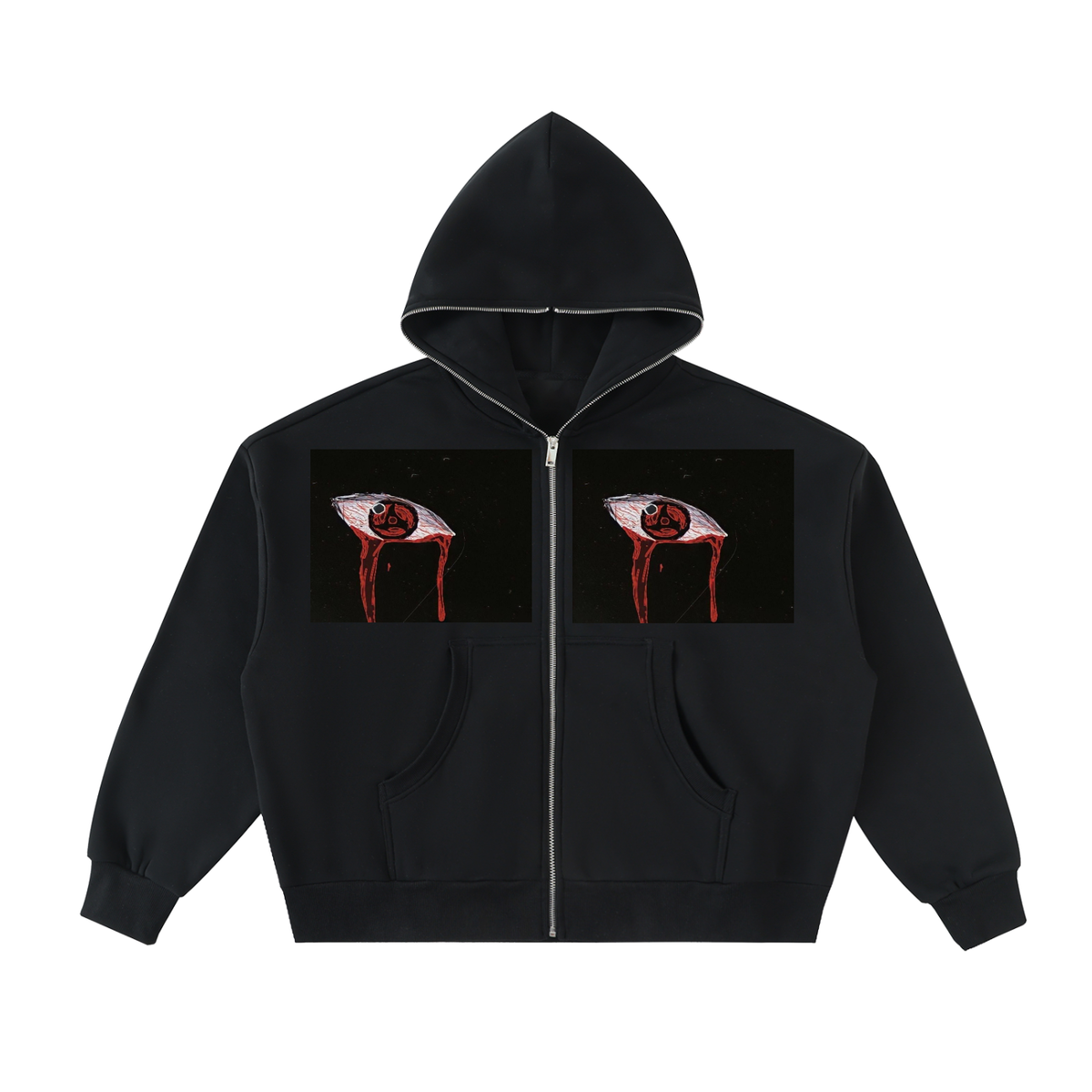 Itachi EYE Full-Zip Boxy Hoodie