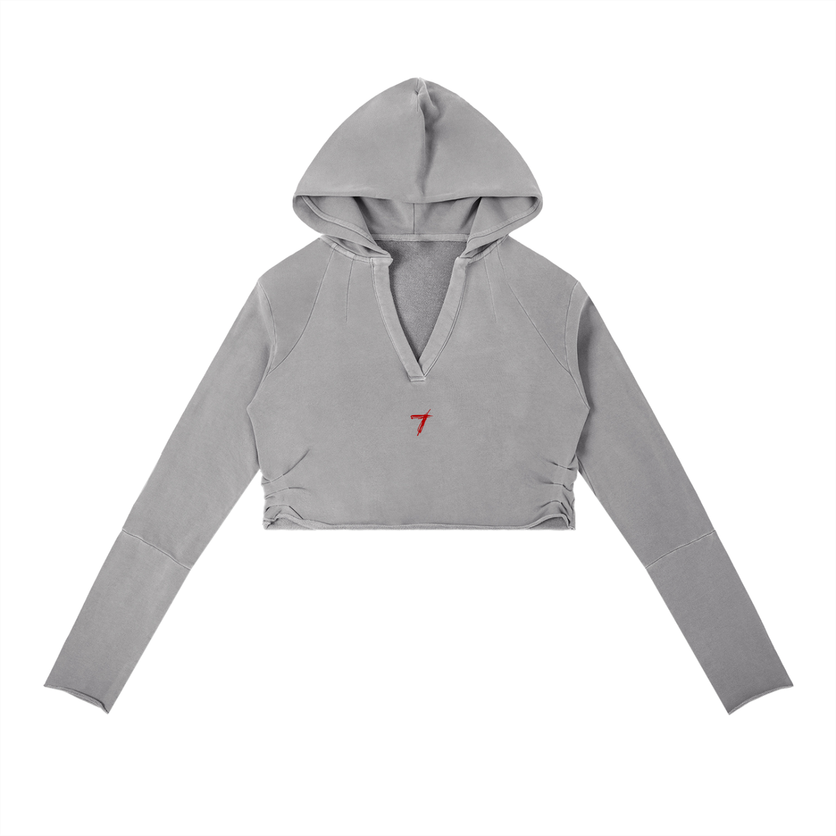 Woman's Vintage Washed Raw Edge Hoodie