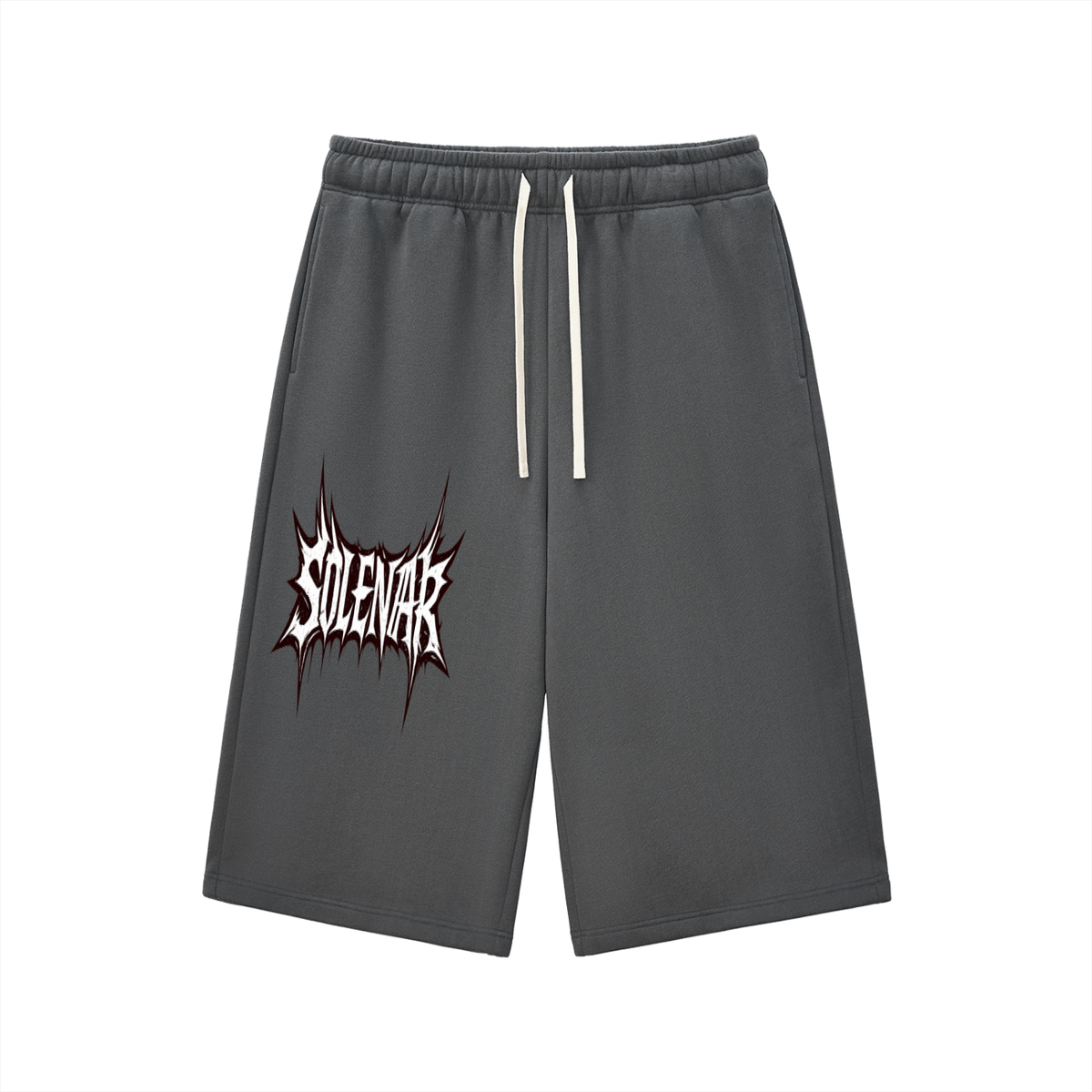 Relaxed Drawstring Three-quarter Sweatpants