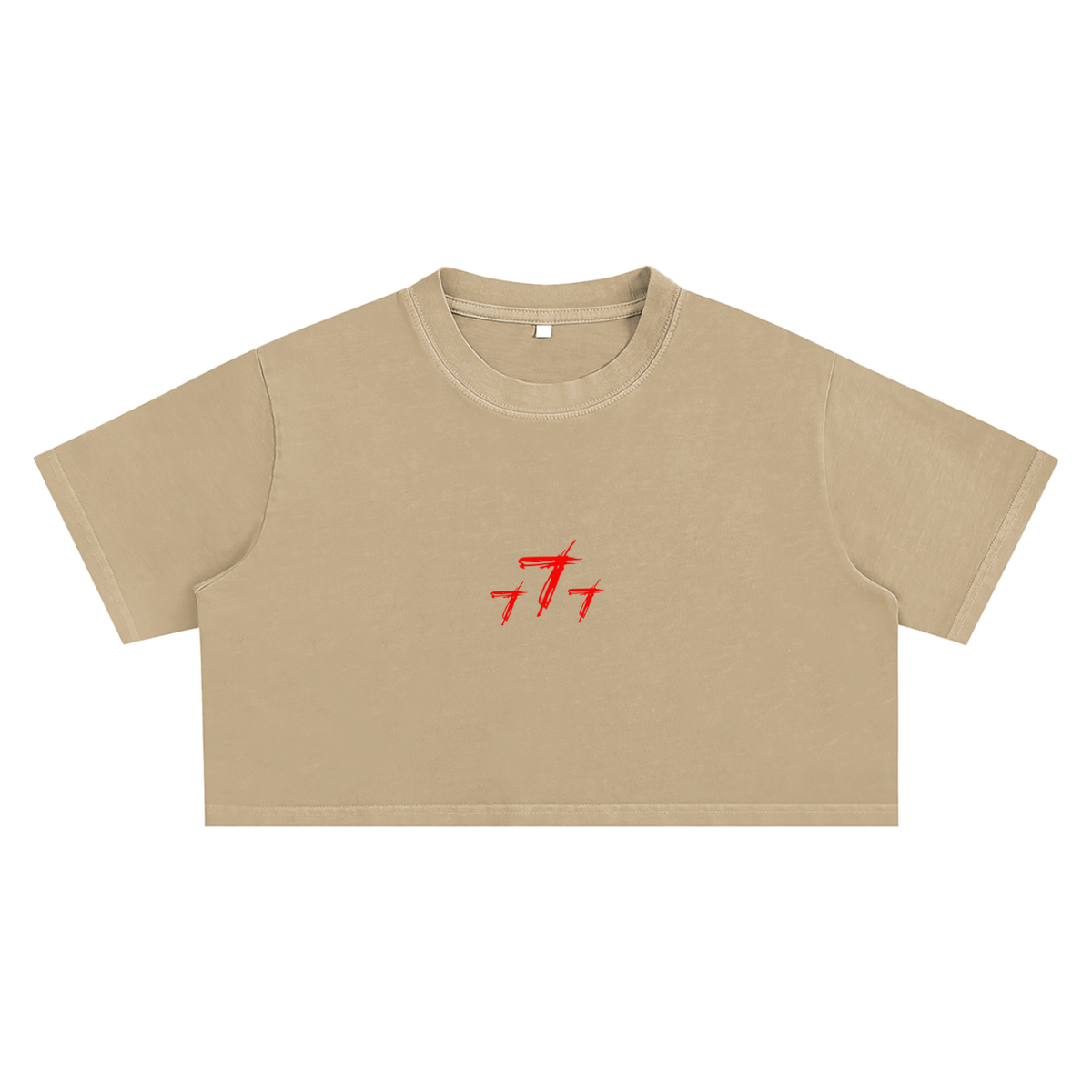 Woman Triple 7 Crop Top